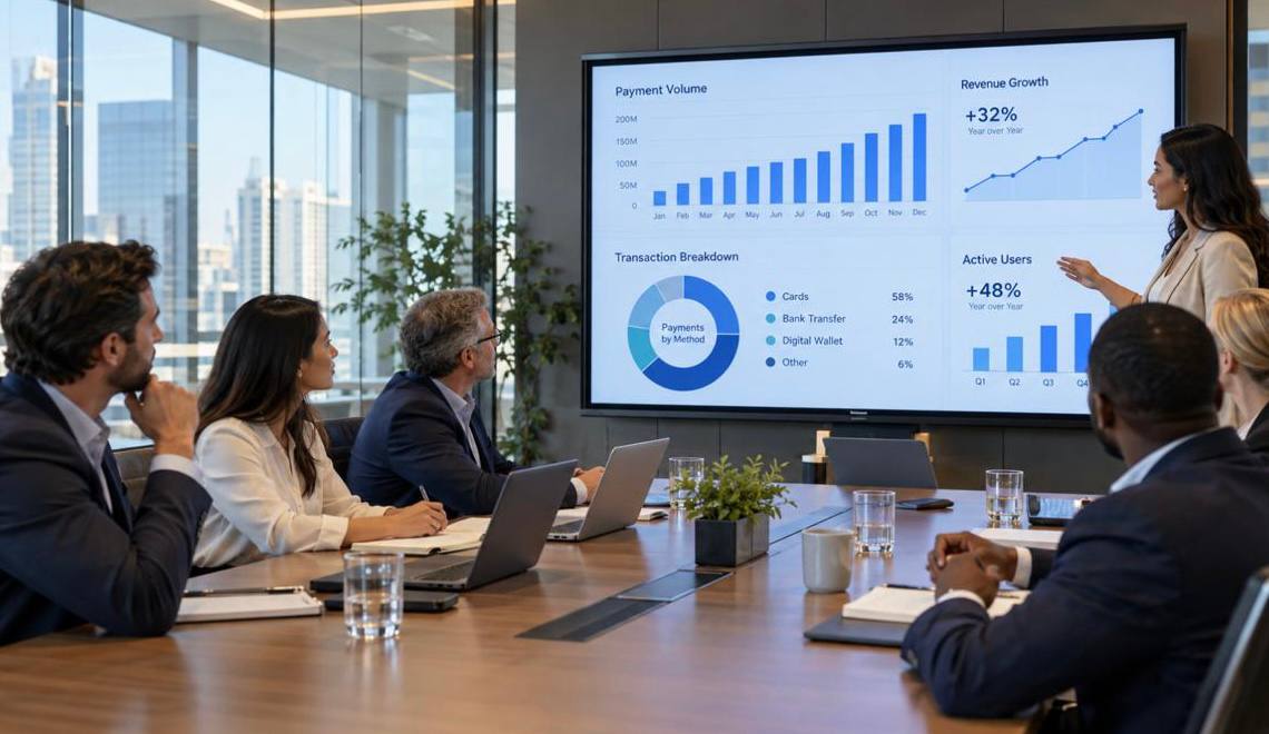 Editorial briefing on transaction volume and revenue trends